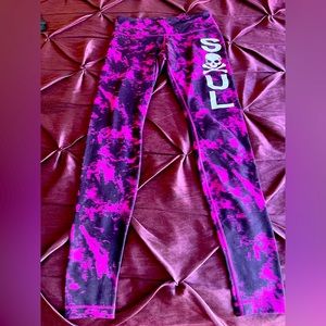 Lulu Lemon Soul Cycle tie dye leggings